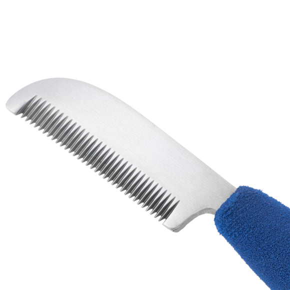 Blovi Professional Left Stripping Knife – Coarse Japanese Steel Blade with Ergonomic Foam Handle