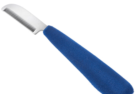 Blovi Professional Left Stripping Knife – Coarse Japanese Steel Blade with Ergonomic Foam Handle