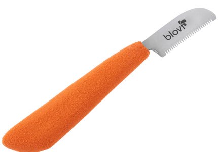 Blovi Professional Left Stripping Knife – Coarse Japanese Steel Blade with Ergonomic Foam Handle
