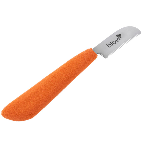 Blovi Professional Left Stripping Knife – Coarse Japanese Steel Blade with Ergonomic Foam Handle