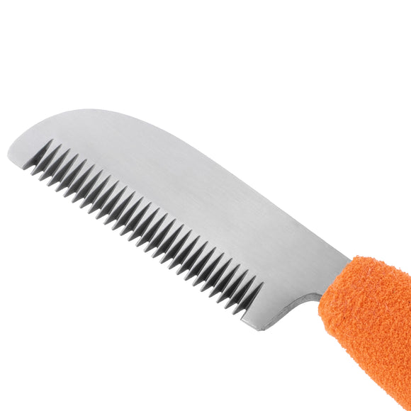 Blovi Professional Left Stripping Knife – Coarse Japanese Steel Blade with Ergonomic Foam Handle