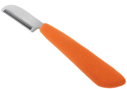 Blovi Professional Left Stripping Knife – Coarse Japanese Steel Blade with Ergonomic Foam Handle