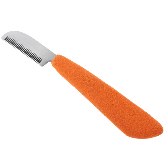 Blovi Professional Left Stripping Knife – Coarse Japanese Steel Blade with Ergonomic Foam Handle