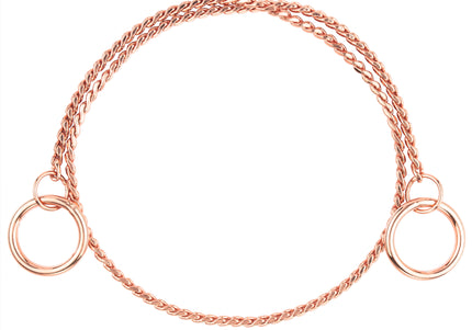 Show Tech Snake Chain Rose Gold – Elegant 40cm Display Chain with Polished Finish