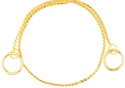 Show Tech Snake Chain Gold – Elegant Gold Metal Exhibition Lead, 35cm Durable Design