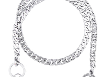 Show Tech Flat Link Display Chain – Stainless Steel, 9mm, Durable 85cm Grooming Accessory