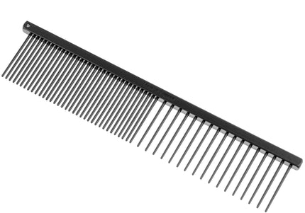 HPP Mixed Metal Grooming Comb – 15.5cm, Antistatic Coating, Smooth Detangling Tool