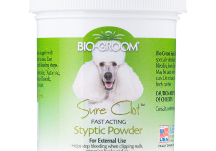 Bio-Groom Sure Clot Styptic Powder – Fast-Acting Bleeding Control, 42g Jar