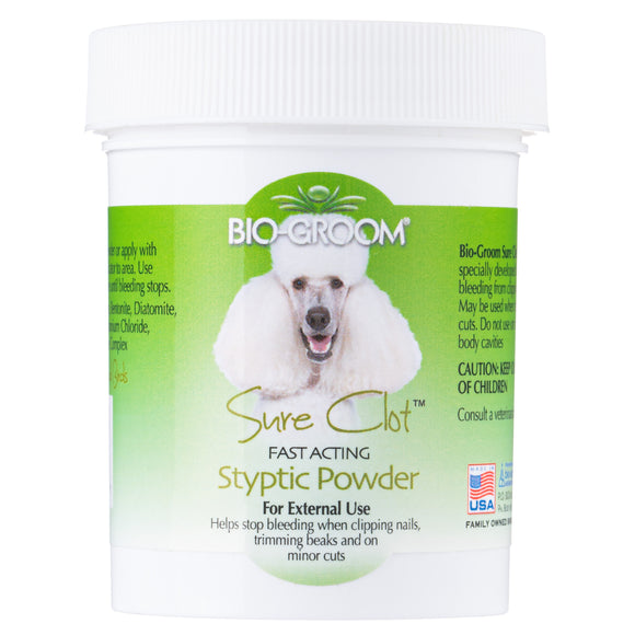 Bio-Groom Sure Clot Styptic Powder – Fast-Acting Bleeding Control, 42g Jar