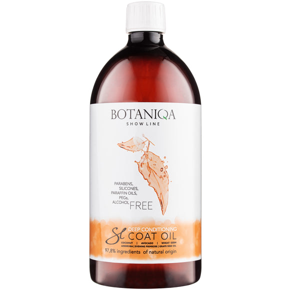 Botaniqa Show Line Deep Conditioning Coat Oil – Nourishing Formula, Protects Against Tangling, 1L