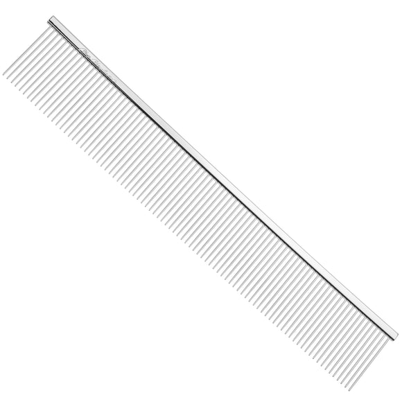 Chris Christensen Buttercomb 505 All Coarse 8.5in Metal Grooming Comb – Medium Tooth Spacing