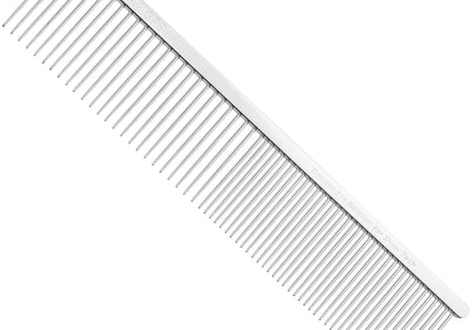 Show Tech Professional Greyhound Metal Comb 19cm – Durable Stainless Steel Teeth, Smooth Detangling