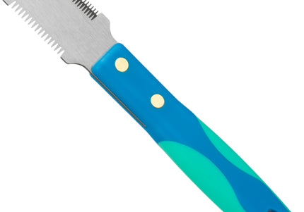 Vivog Double-Sided Blade Trimmer – 17/22 Teeth, Versatile Dematting and Deshedding Tool