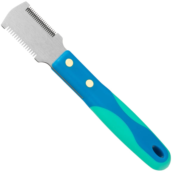 Vivog Double-Sided Blade Trimmer – 17/22 Teeth, Versatile Dematting and Deshedding Tool