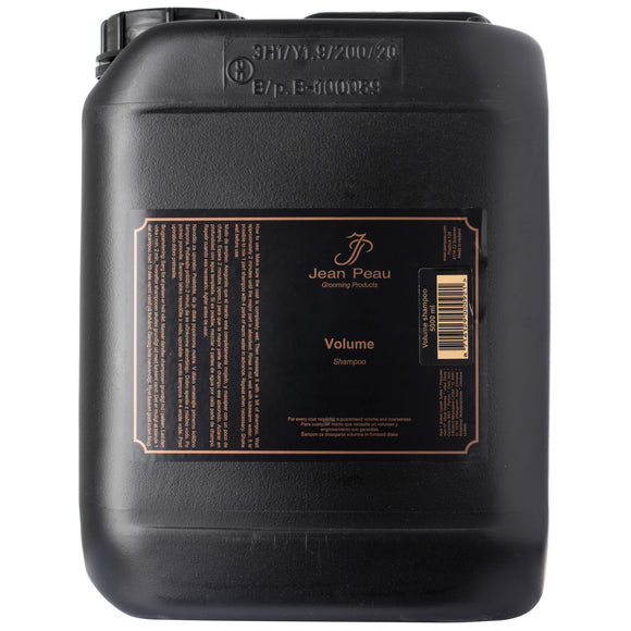 Jean Peau Volume Shampoo – Concentrated 1:4 Formula, 5L, Enhances Coat Fullness and Texture