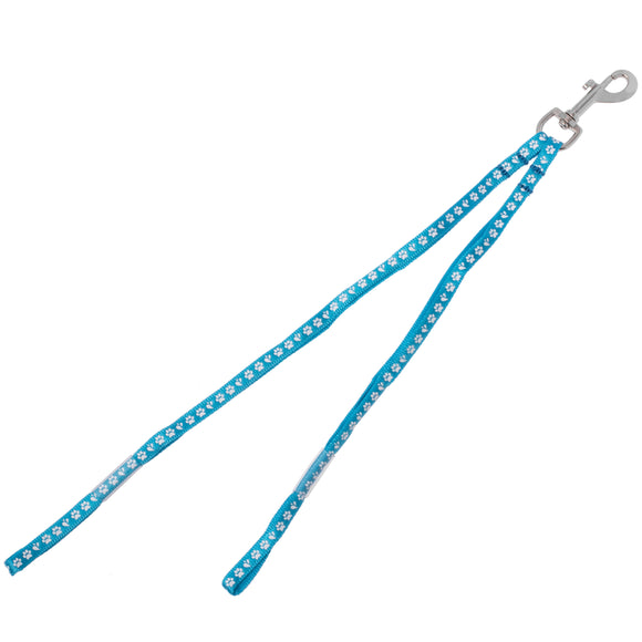 Groom Professional Dual Noose Blue – Double Grooming Leash with Dog Paw Design, Adjustable