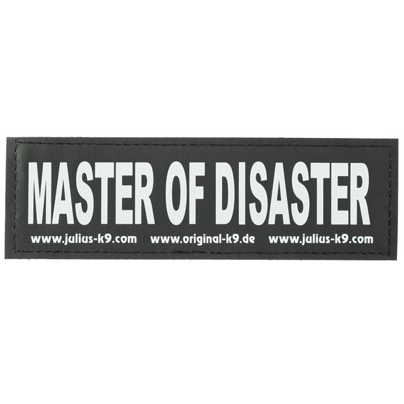 Julius-K9 Master of Disaster Patch Set – Large Velcro Attachment, 2 Pieces