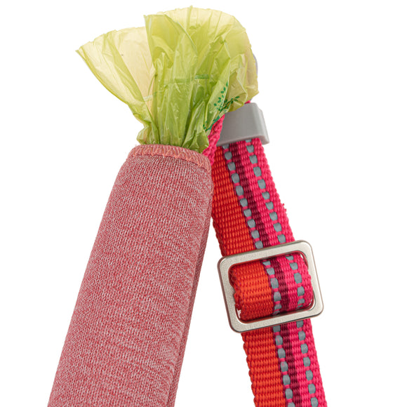 Hurtta Adjustable Leash Eco Rosehip – Padded Handle, Pink and Orange, Durable Design