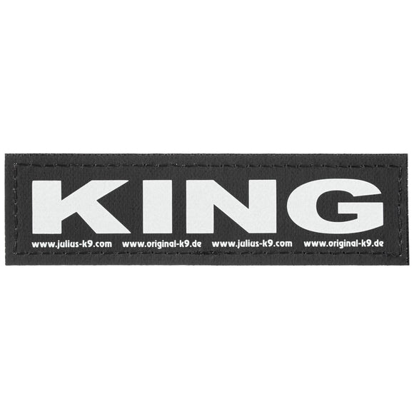 Julius-K9 King Patch Set – Durable Velcro Name Badges, Small Size, 2 Pieces