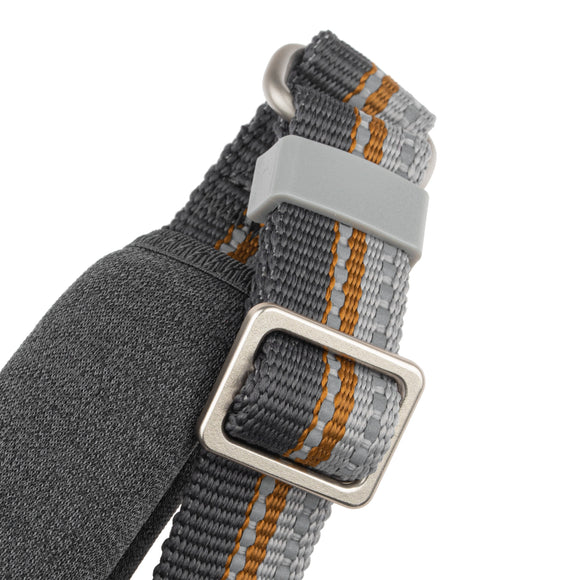 Hurtta Adjustable Leash Eco Blackberry – Padded Handle, Gray and Honey, Lightweight Design