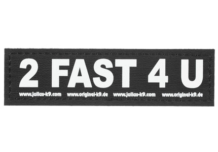 Julius-K9 2 Fast 4 You Patch Set – Velcro Attachment, Small Size, 2 Pieces