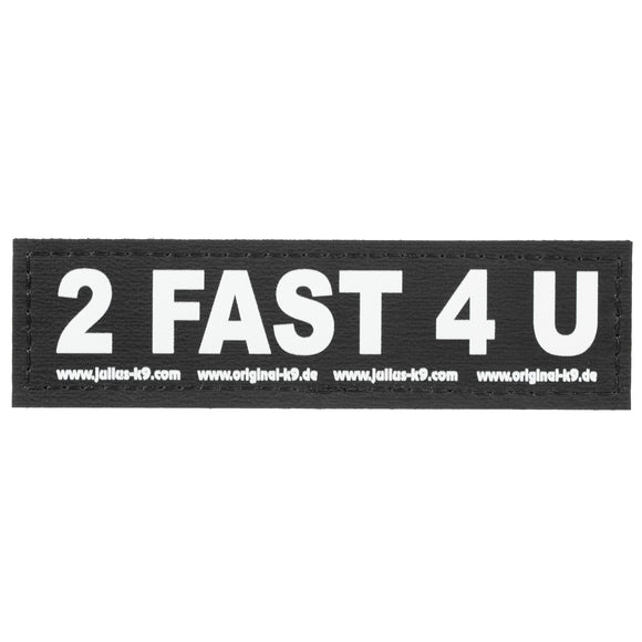 Julius-K9 2 Fast 4 You Patch Set – Velcro Attachment, Small Size, 2 Pieces