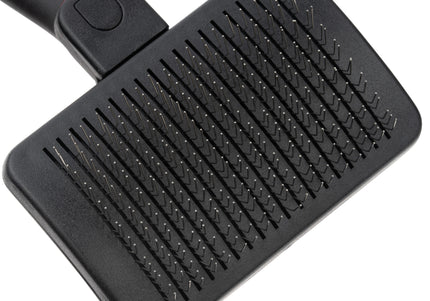 Ideal Dog Self-Cleaning Poodle Brush – Small Size, Ergonomic Handle, Easy Hair Removal