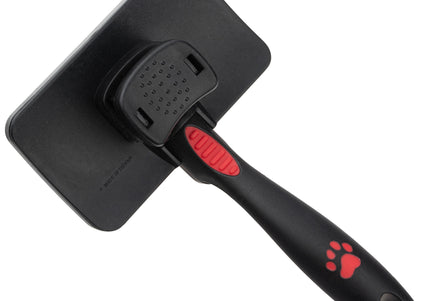 Ideal Dog Self-Cleaning Slicker Brush – Medium Size, Ergonomic Handle, Easy Hair Removal