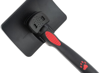 Ideal Dog Self-Cleaning Slicker Brush – Large Size, Ergonomic Handle for Easy Grooming