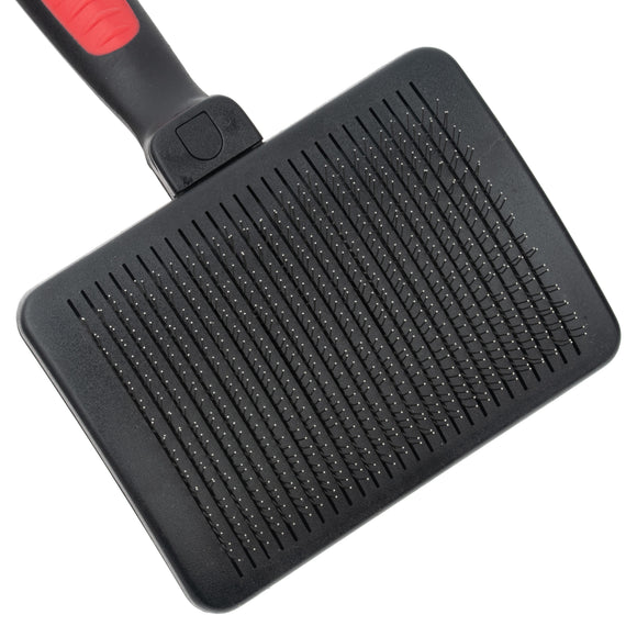 Ideal Dog Self-Cleaning Slicker Brush – Large Size, Ergonomic Handle for Easy Grooming