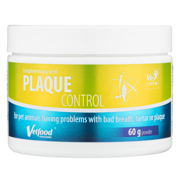 Vetfood Plaque Control Powder 60g – Oral Hygiene Food Additive, Supports Clean Teeth