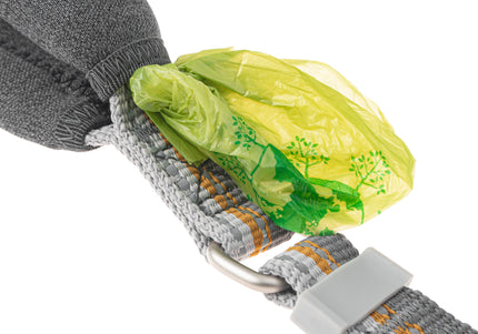 Hurtta Adjustable Leash Eco Blackberry – Padded Handle, Gray and Honey, Lightweight Design
