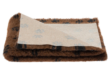 Blovi DryBed B Anti-Slip Grooming Bed – Brown and Black, 75x50cm, Durable Comfort