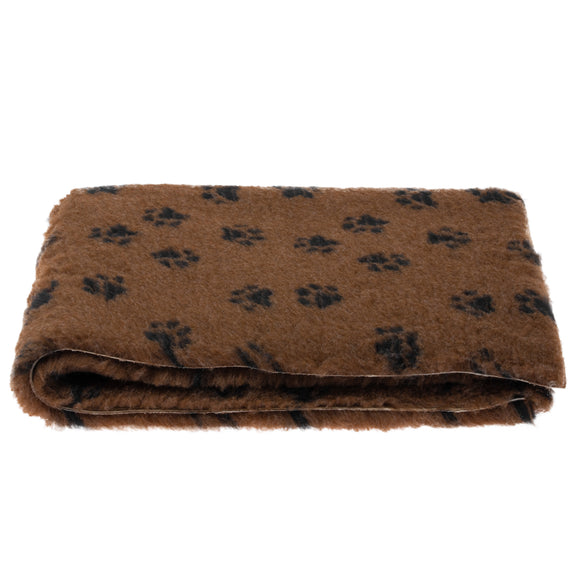 Blovi DryBed B Anti-Slip Grooming Bed – Brown and Black, 75x50cm, Durable Comfort