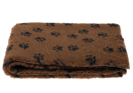 Blovi DryBed B Anti-Slip Grooming Bed – Brown and Black, 75x50cm, Durable Comfort