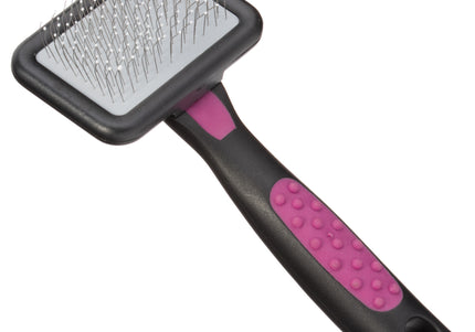 KW Smart Soft Knobbly Card – Gentle Small Poodle Brush with Safety Pins, Ergonomic Design