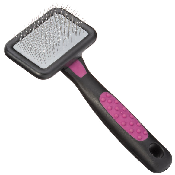 KW Smart Soft Knobbly Card – Gentle Small Poodle Brush with Safety Pins, Ergonomic Design
