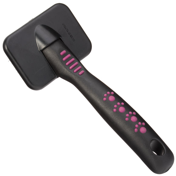 KW Smart Soft Knobbly Card – Gentle Small Poodle Brush with Safety Pins, Ergonomic Design