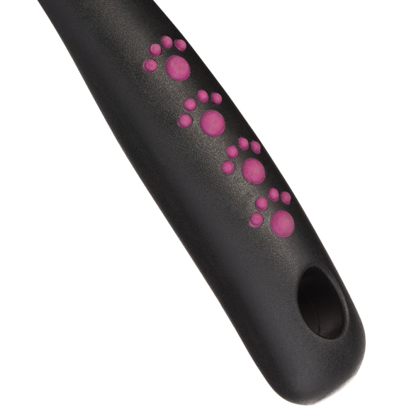 KW Smart Self-Cleaning Card Brush Small – Ergonomic Slicker with Easy Hair Release