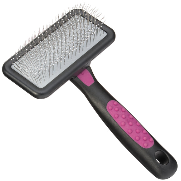 KW Smart Soft Knobbly Card Brush – Medium, Gentle Poodle Brush with Secure Pins