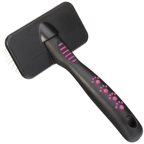 KW Smart Soft Knobbly Card Brush – Medium, Gentle Poodle Brush with Secure Pins