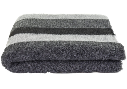 DryBed A+ Anti-Slip Grooming Bed – Gray Striped, 150x150cm, Durable Comfort