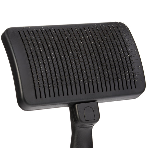 KW Smart Self-Cleaning Card Brush Medium – Ergonomic Slicker with Easy Hair Release