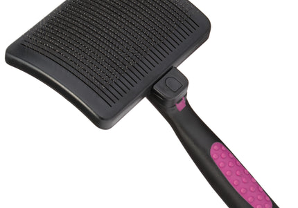 KW Smart Self-Cleaning Slicker Brush Large – Ergonomic Poodle Brush with Easy Hair Release