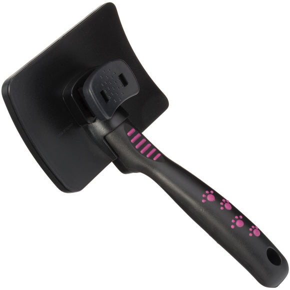 KW Smart Self-Cleaning Slicker Brush Large – Ergonomic Poodle Brush with Easy Hair Release