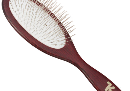 KW Pin Brush Soft Large – Gentle Metal Pin Grooming Brush, Soft Cushion, Large Size