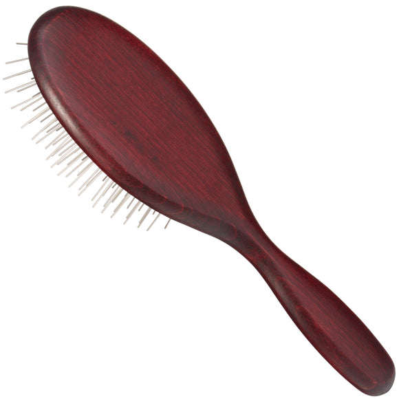KW Pin Brush Soft Large – Gentle Metal Pin Grooming Brush, Soft Cushion, Large Size