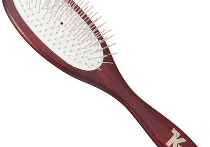 KW Pin Brush Extra Soft Medium – Gentle Metal Pin Grooming Brush, Soft Cushion Design