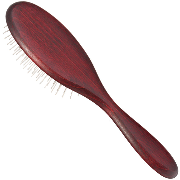 KW Pin Brush Extra Soft Medium – Gentle Metal Pin Grooming Brush, Soft Cushion Design
