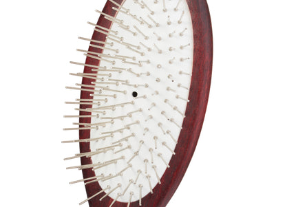 KW Pin Brush Extra Soft Medium – Gentle Metal Pin Grooming Brush, Soft Cushion Design